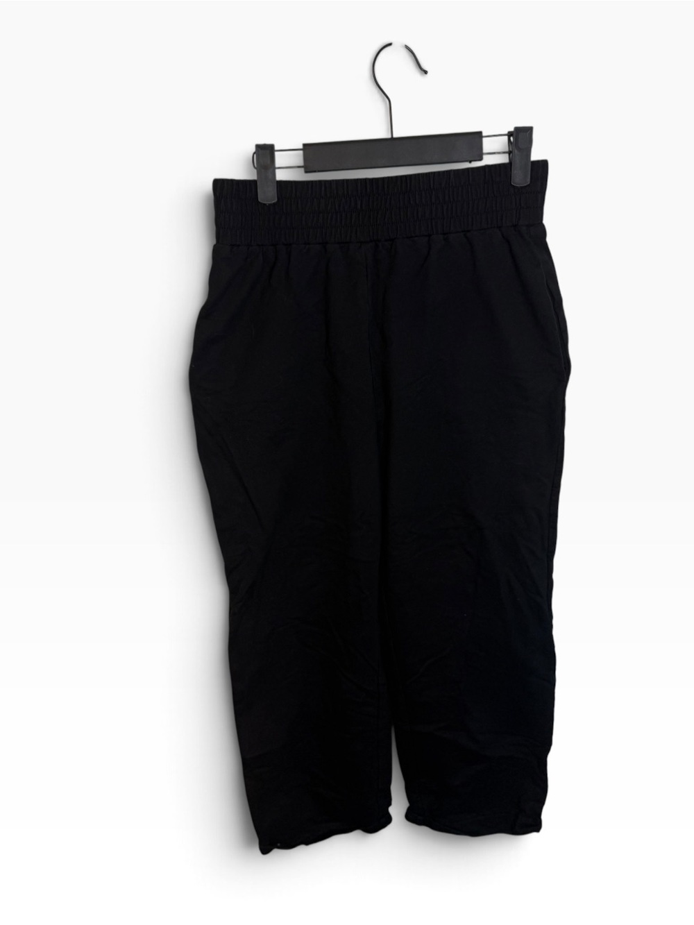 Grey Lab Black Soft Crop Pull-On Pants